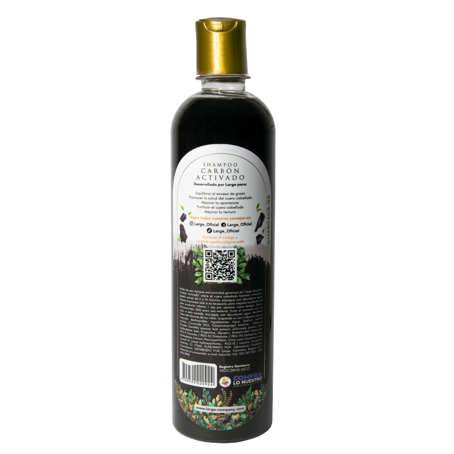 Shampoo Detox Carbón Activado
