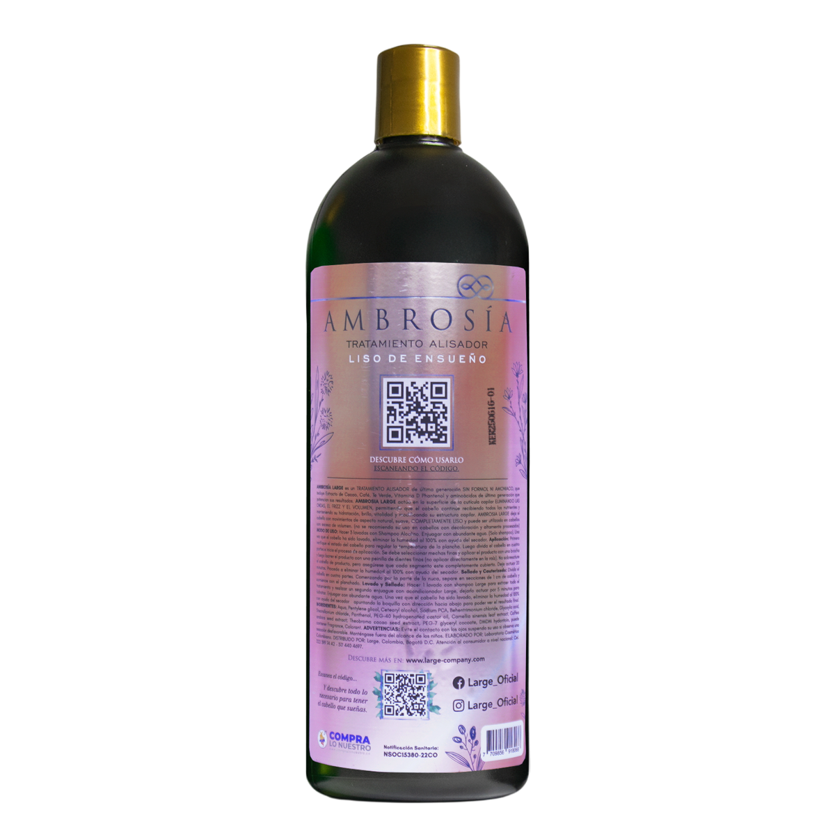 Tratamiento Alisador Ambrosía - Botella (1000 ml)