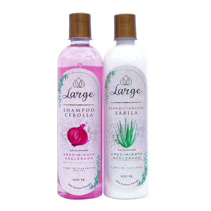 Kit Dúo Crecimiento Acelerado (shampoo de Cebolla-acondicionador Sábila)