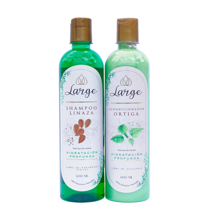Kit Dúo Hidratación (shampoo linaza - acondicionador ortiga)